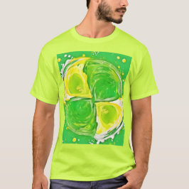 kalkgroene spiraal t-shirt