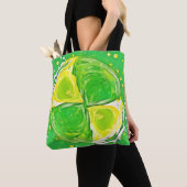 kalkgroene spiraal tote bag (Dichtbij)