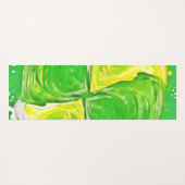 kalkgroene spiraal yogamat (Achterkant (horizontaal))