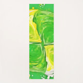 kalkgroene spiraal yogamat (Voorkant)