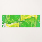 kalkgroene spiraal yogamat (Voorkant (horizontaal))