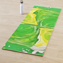 kalkgroene spiraal yogamat