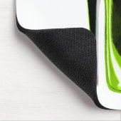 Kalkgroene stiletto-schoen en vlinder muismat (Hoek)