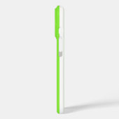 Kalkgroene strepen en witte snoepjes Case-Mate iPhone case (Achterkant / Links)