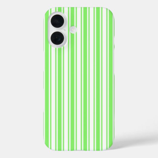 Kalkgroene strepen en witte snoepjes Case-Mate iPhone case (Achterkant)