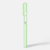 Kalkgroene strepen en witte snoepjes Case-Mate iPhone case (Achterkant / Links)