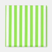 Kalkgroene strepen en witte snoepjes magneet (Voorkant)