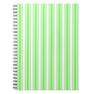 Kalkgroene strepen en witte snoepjes notitieboek