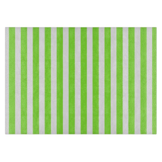 Kalkgroene strepen en witte snoepjes snijplank (Voorkant)