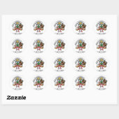 Kalkhoudende wapenmantel ronde sticker (Vel)