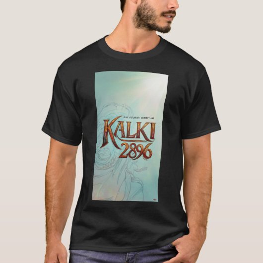 Kalki 2896 - Epic Sci-Fi Typografie T-shirts (Voorkant)