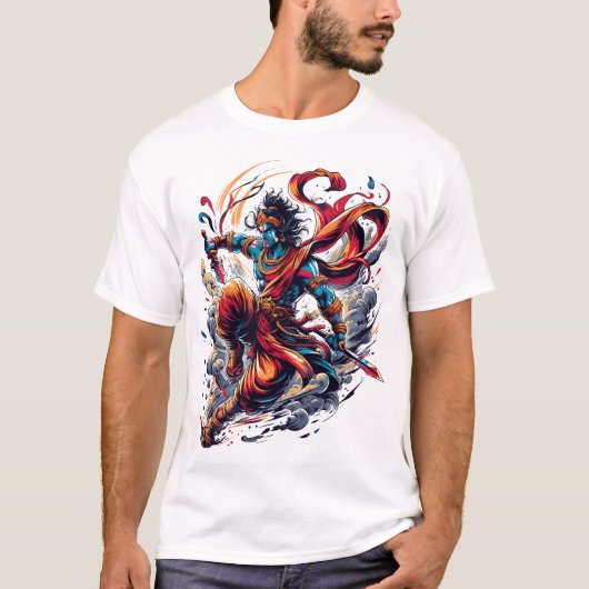 Kalki Avatar God Yoga Vedische Hindoe T-shirt (Voorkant)