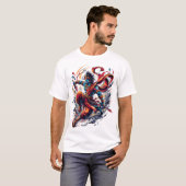 Kalki Avatar God Yoga Vedische Hindoe T-shirt (Voorkant volledig)