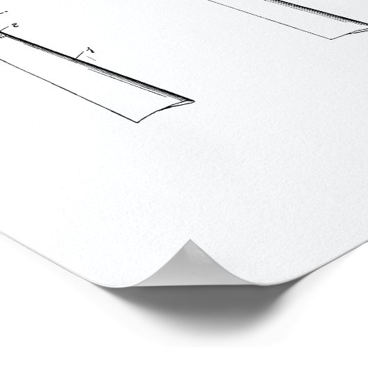 Kalkless Billiard Cue Tip 1925 - Witboek Poster (Hoek)