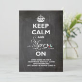 Kalkminnend op kerkbordfeestdag uitnodigen kaart (Staand voorkant)