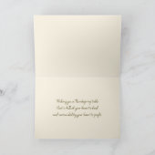 Kalkoen als centerpiece voor Thanksgiving Kaart (Binnen)