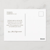 Kalkoen Baby Shower Bedankkaart Briefkaart (Achterkant)