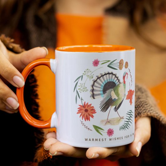 Kalkoen bloem Thanksgiving  Mok