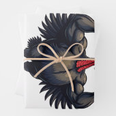 Kalkoen Bodybuilding Thanksgiving Day Sportschool  Inpakpapier Vel (In situ)