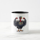 Kalkoen Bodybuilding Thanksgiving Day Sportschool  Mok (Midden)