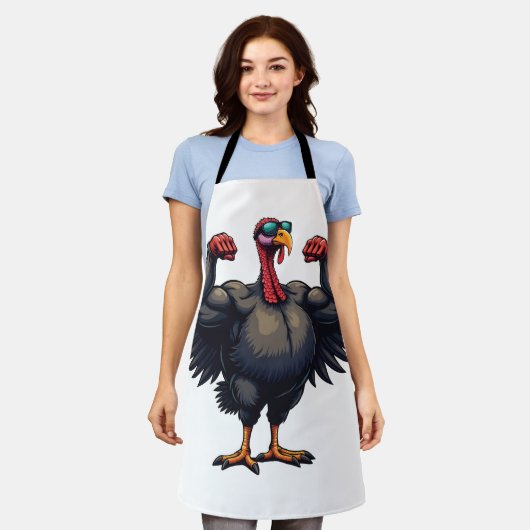 Kalkoen Bodybuilding Thanksgiving Day Sportschool  Schort (Gedragen)