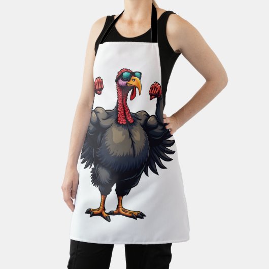 Kalkoen Bodybuilding Thanksgiving Day Sportschool  Schort (Insitu)