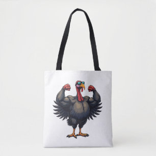Kalkoen Bodybuilding Thanksgiving Day Sportschool  Tote Bag