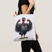 Kalkoen Bodybuilding Thanksgiving Day Sportschool  Tote Bag (Dichtbij)