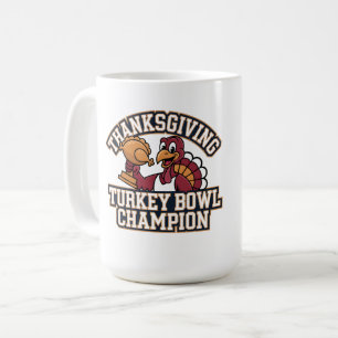 Kalkoen Bowl Kampioen Spel Dag Eten Voetbal Pret Koffiemok
