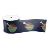 Kalkoen Bowl Thanksgiving Satijnen Lint (Spoel)