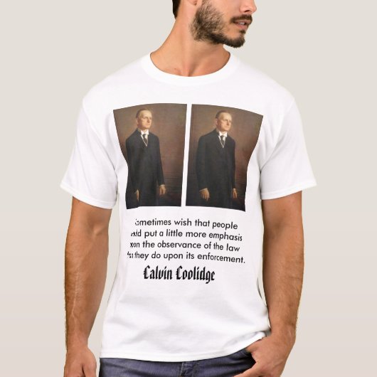 kalkoen, Calvin Coolidge T-shirt (Voorkant)