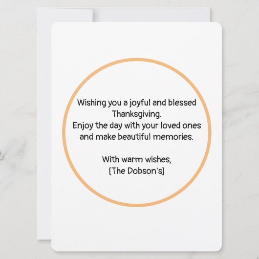 Kalkoen Cartoon met Hoed Happy Thanksgiving Kaart  (Achterkant)