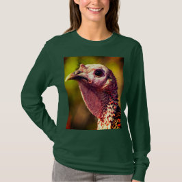 Kalkoen Close-up en persoonlijk T-shirt met lange