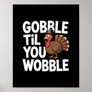 Kalkoen Dag Humor Herfst Genoeg Krijgen Poster