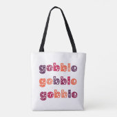 Kalkoen Dankzegging  Tote Bag (Achterkant)