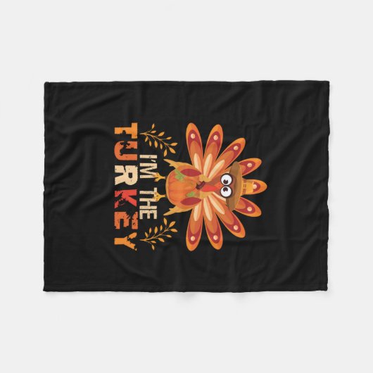 kalkoen en zomer herfst kleuren Fleece Deken (Voorkant (Horizontaal))