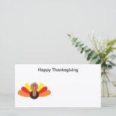 Kalkoen" Fotokaart Feestdagenkaart (Staand voorkant)