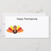 Kalkoen" Fotokaart Feestdagenkaart (Voorkant)