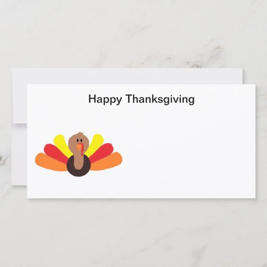 Kalkoen" Fotokaart Feestdagenkaart (Voorkant)