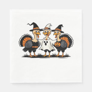 Kalkoen Halloween Boo, Thanksgiving Kalkoen, Griez Servet