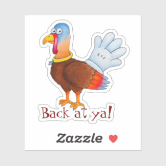 Kalkoen Handschoen Sticker