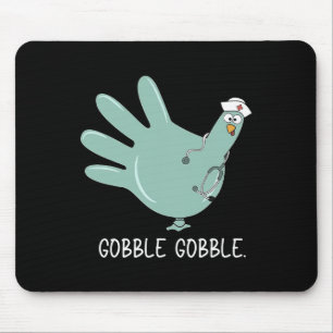 Kalkoen Handschoen Verpleegster Thanksgiving Muismat