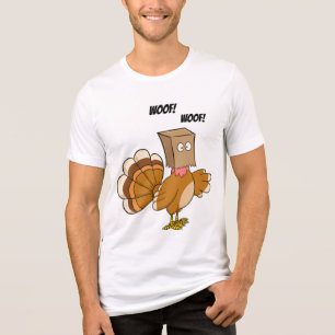 Kalkoen Hond Vermomming Cartoon   THANKSGIVING Tri-Blend Shirt