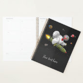 Kalkoen in de ruimte raket planner (Display)