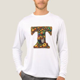 Kalkoen in de stijl van een thanksgivingbrief Tri-Blend shirt