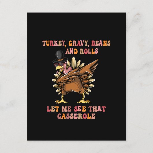 kalkoen jus bonen en rollen laat me informatiekaartje (Voorkant)