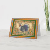 KALKOEN KALKOOEN EENHOORN, WHIMISCHE FANTASIE FEESTDAGEN KAART (Voorkant)