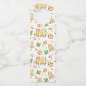 Kalkoen Kerst Krijtbord Fles Hanger (Achterkant)