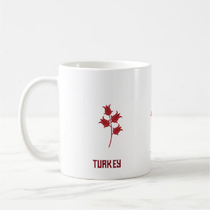 Kalkoen koffie Mok met tulpen