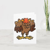 kalkoen kostuum grappige Thanksgiving dag Herfst a Kaart (Voorkant)